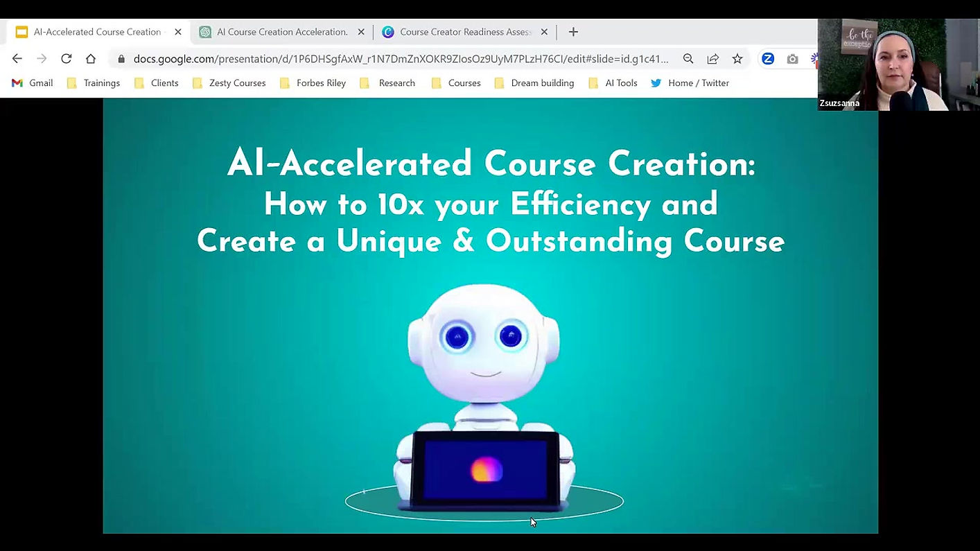 AI-Accelerated Course Creation